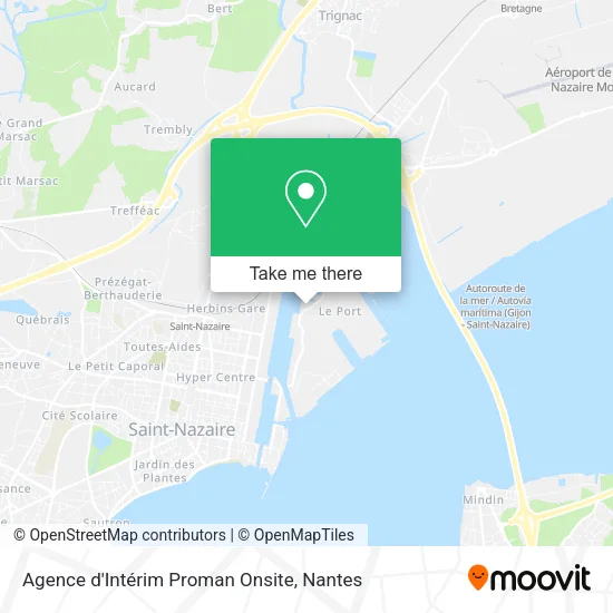 Mapa Agence d'Intérim Proman Onsite