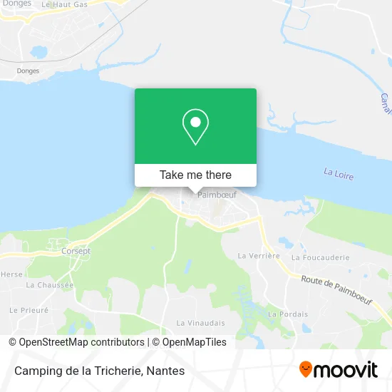 Camping de la Tricherie map
