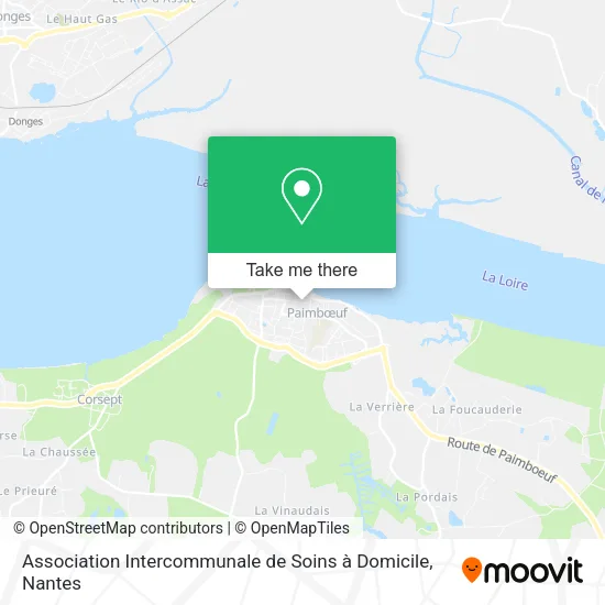 Mapa Association Intercommunale de Soins à Domicile
