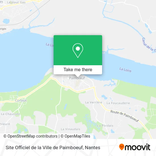 Site Officiel de la Ville de Paimboeuf map