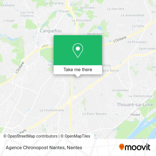 Mapa Agence Chronopost Nantes