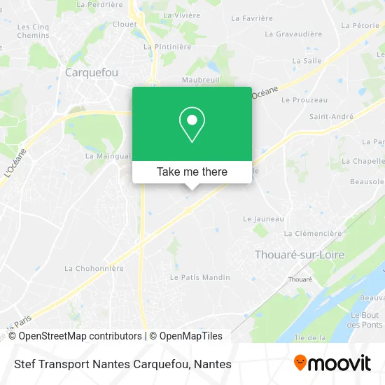 Mapa Stef Transport Nantes Carquefou