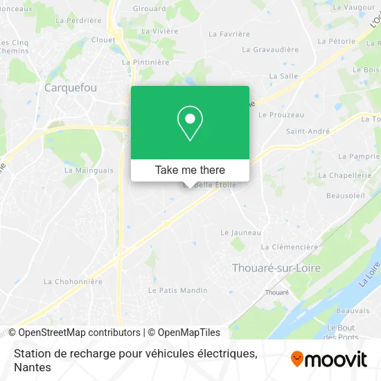 Station de recharge pour véhicules électriques map