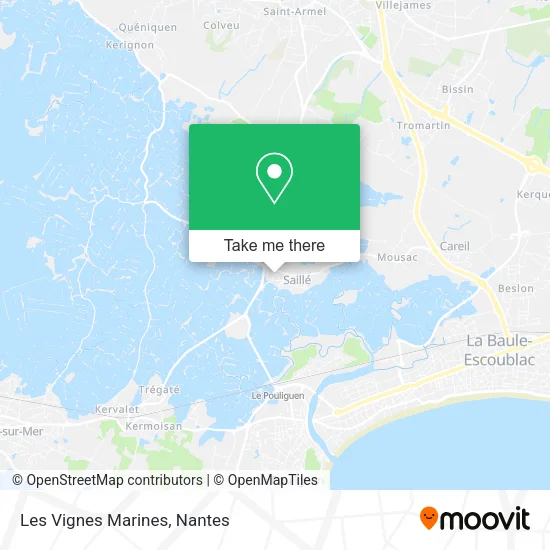 Les Vignes Marines map