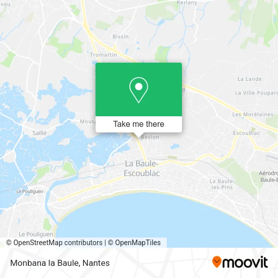 Mapa Monbana la Baule