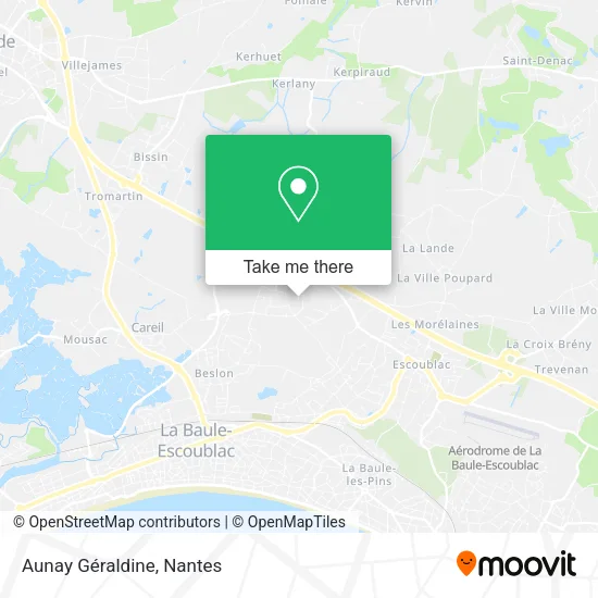 Mapa Aunay Géraldine