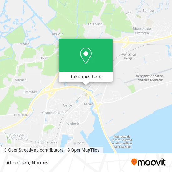 Mapa Alto Caen