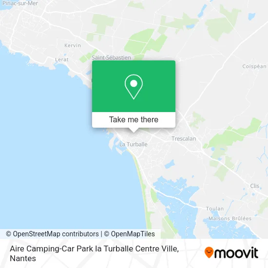 Mapa Aire Camping-Car Park la Turballe Centre Ville