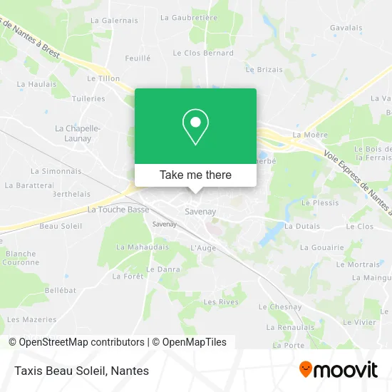 Taxis Beau Soleil map