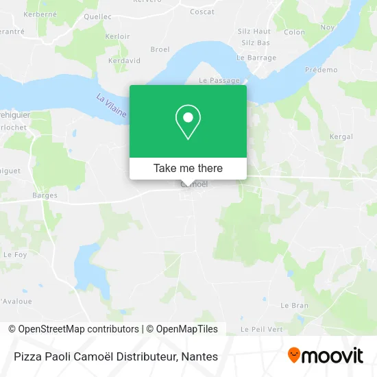Pizza Paoli Camoël Distributeur map