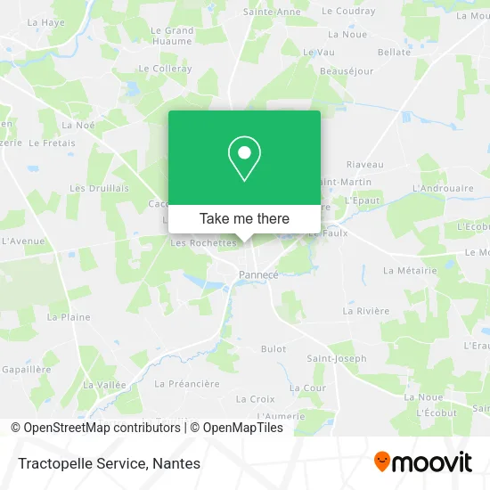 Tractopelle Service map