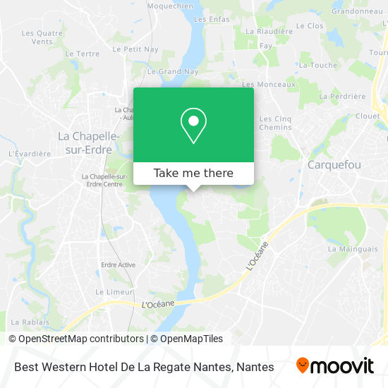 Mapa Best Western Hotel De La Regate Nantes