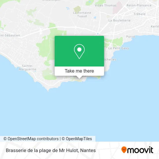 Mapa Brasserie de la plage de Mr Hulot