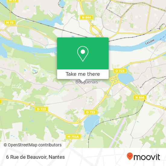Mapa 6 Rue de Beauvoir