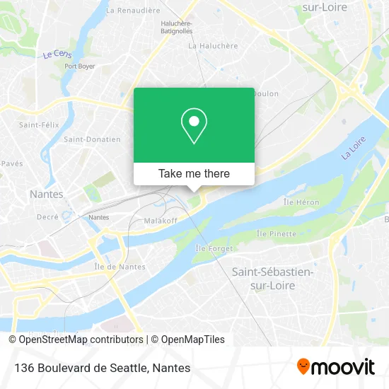 Mapa 136 Boulevard de Seattle