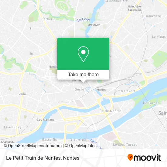 Mapa Le Petit Train de Nantes