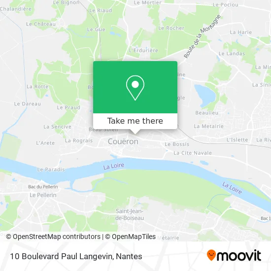 Mapa 10 Boulevard Paul Langevin