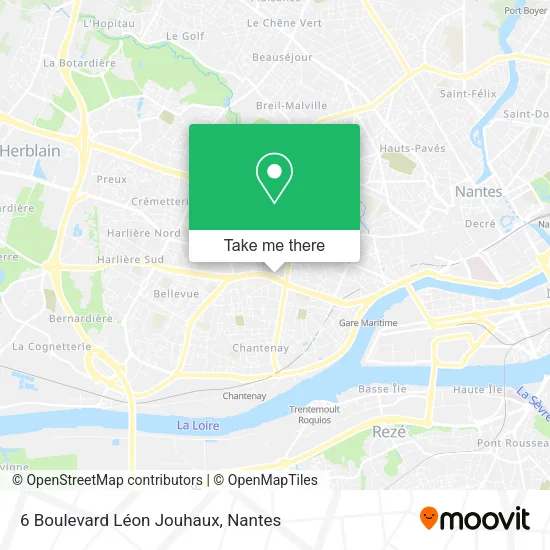 Mapa 6 Boulevard Léon Jouhaux