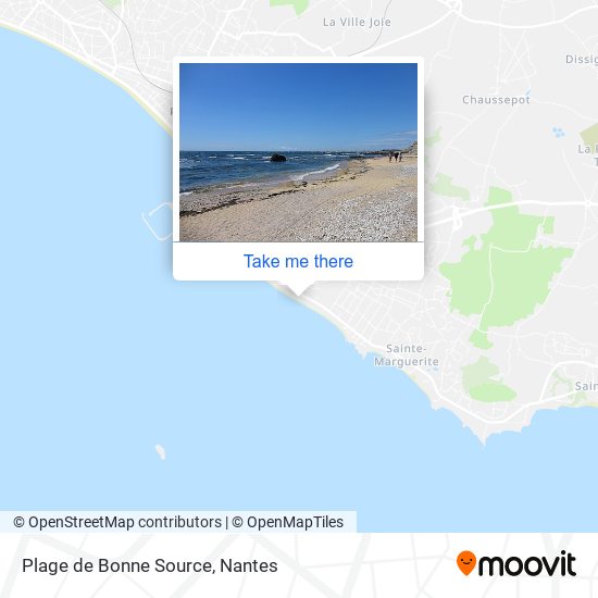 Plage de Bonne Source map