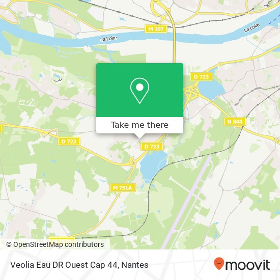 Mapa Veolia Eau DR Ouest Cap 44