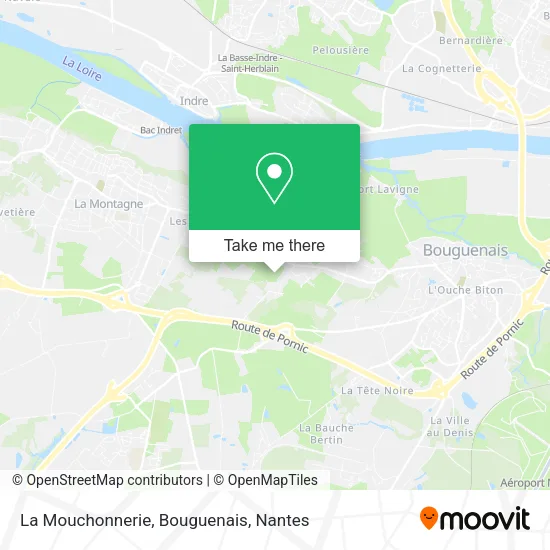 Mapa La Mouchonnerie, Bouguenais