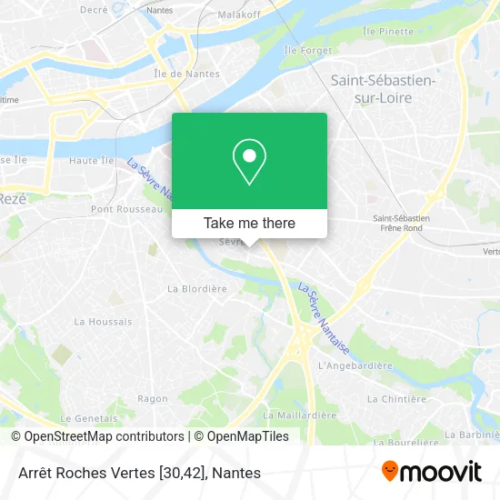 Mapa Arrêt Roches Vertes [30,42]