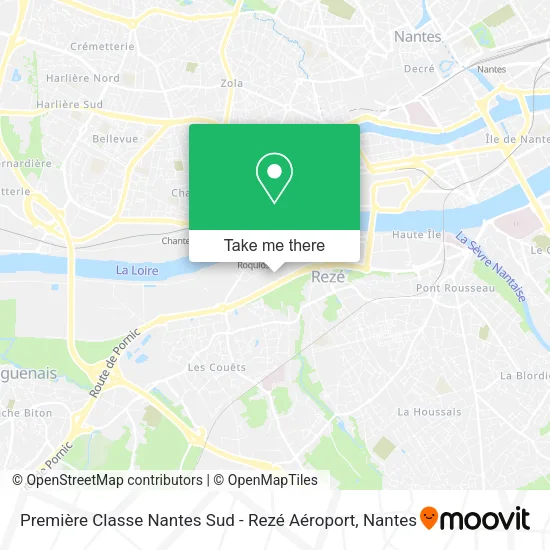 Première Classe Nantes Sud - Rezé Aéroport map