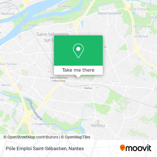 Pôle Emploi Saint-Sébastien map