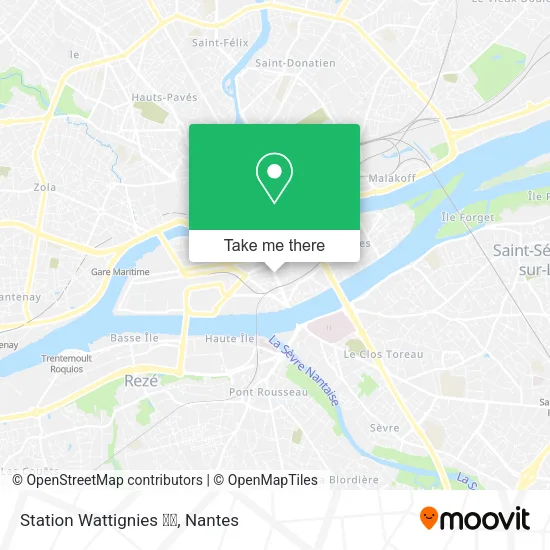 Mapa Station Wattignies ➋➌