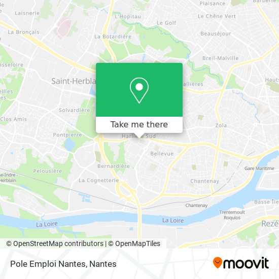 Mapa Pole Emploi Nantes