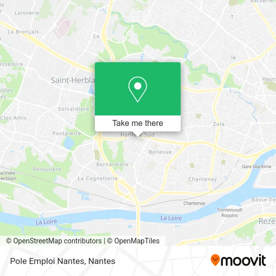 Pole Emploi Nantes map