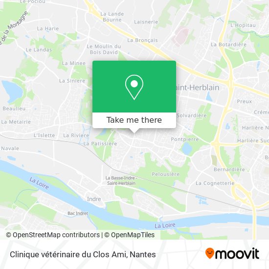 Clinique vétérinaire du Clos Ami map