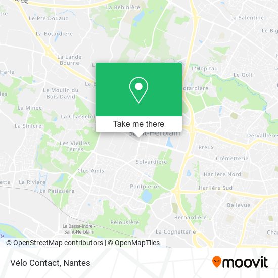 Vélo Contact map