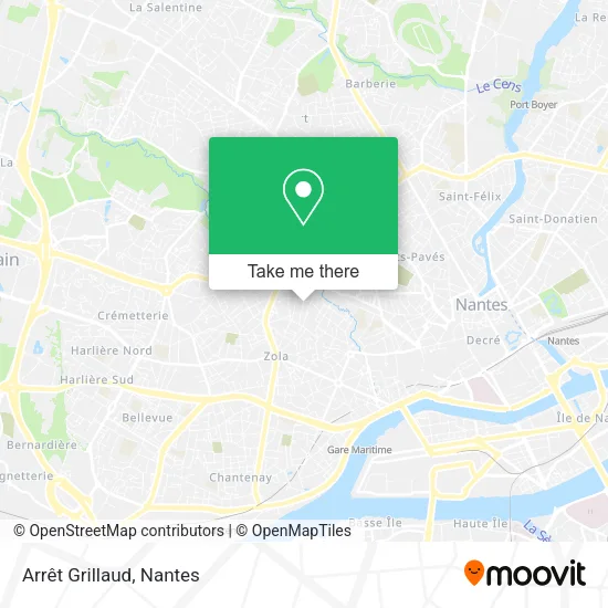 Mapa Arrêt Grillaud