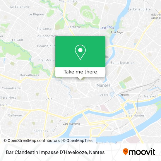 Bar Clandestin Impasse D'Havelooze map