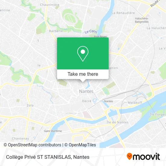 Mapa Collège Privé ST STANISLAS