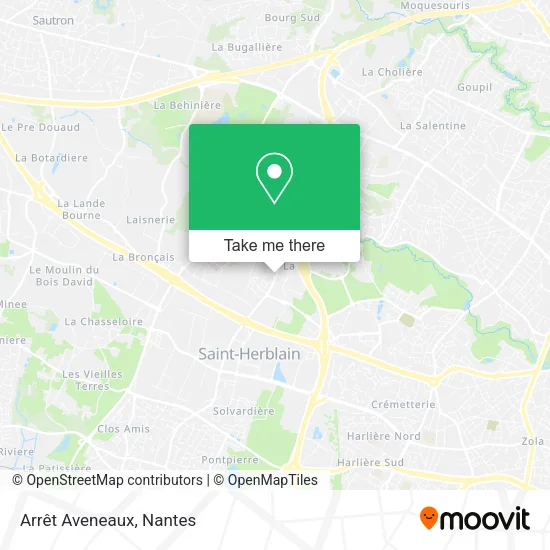 Mapa Arrêt Aveneaux