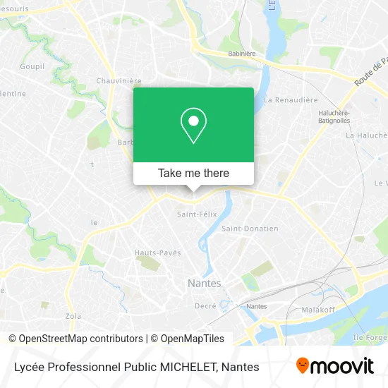 Lycée Professionnel Public MICHELET map