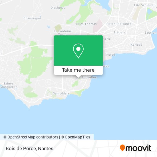 Bois de Porcé map