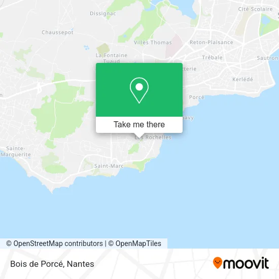 Mapa Bois de Porcé