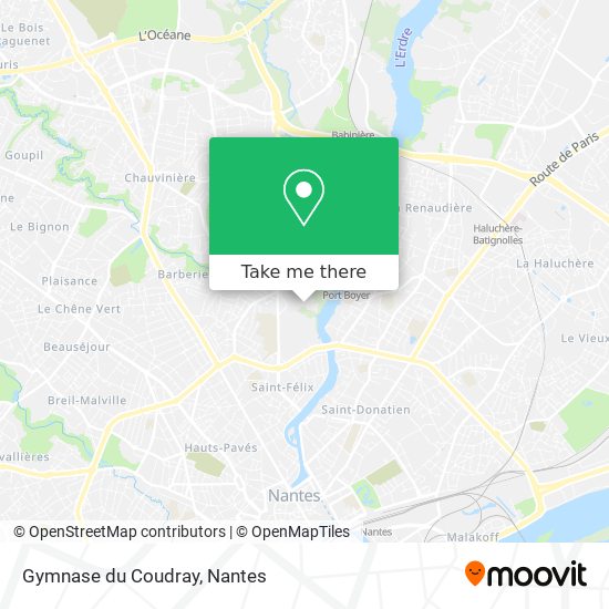 Gymnase du Coudray map