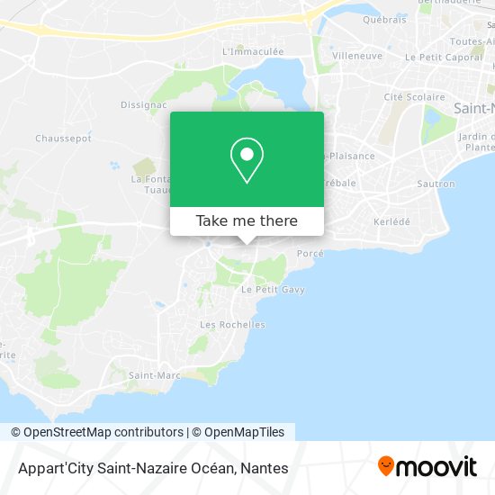 Appart'City Saint-Nazaire Océan map