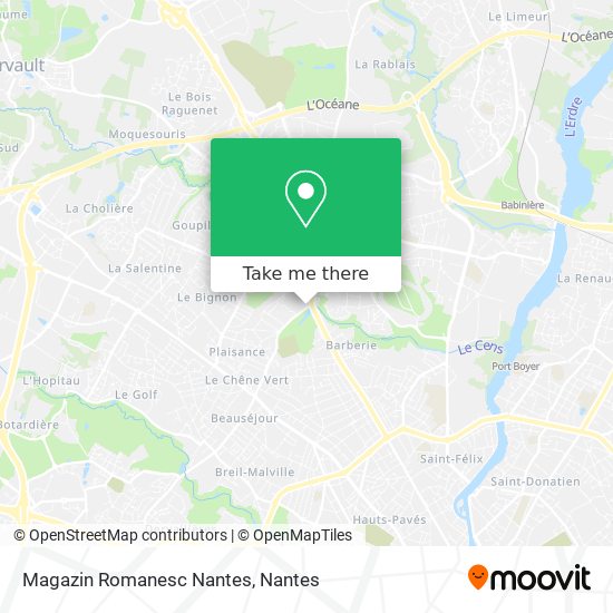 Mapa Magazin Romanesc Nantes