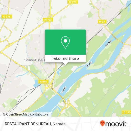 Mapa RESTAURANT BÉNUREAU