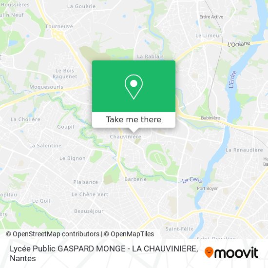 Lycée Public GASPARD MONGE - LA CHAUVINIERE map