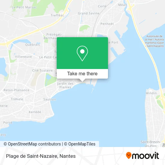 Mapa Plage de Saint-Nazaire
