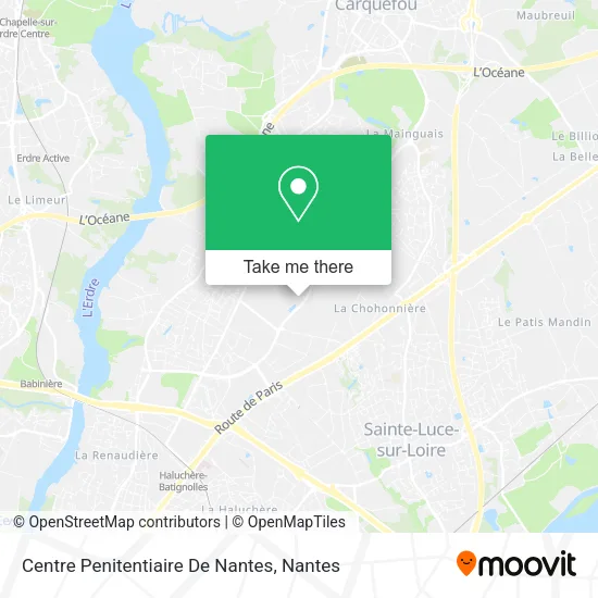 Mapa Centre Penitentiaire De Nantes