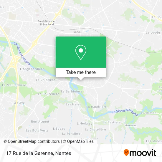 Mapa 17 Rue de la Garenne