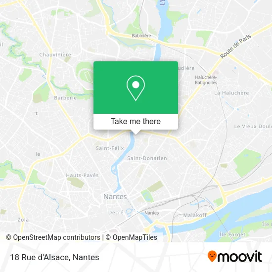 Mapa 18 Rue d'Alsace