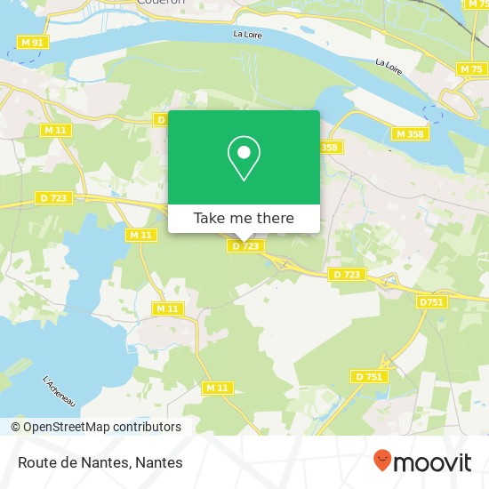 Route de Nantes map